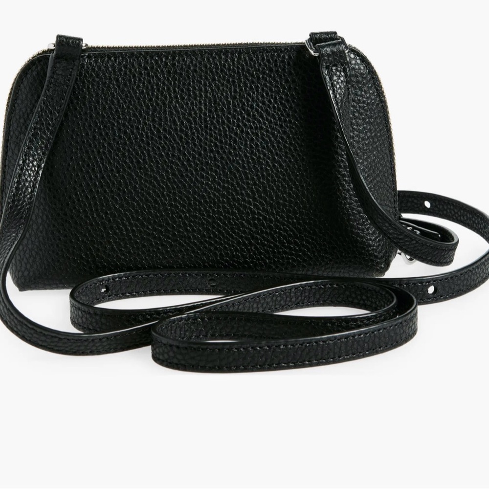 NWT! Marc Jacobs Black Small Pebbled Leather Crossbody Bag - Picture 6 of 9
